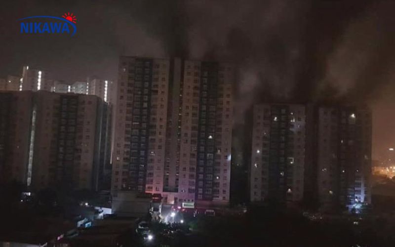 Hậu quả tại khu sản xuất sau hoả hoạn Hậu quả tại khu sản xuất sau hoả hoạn